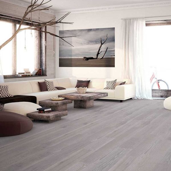18mm Grey Oak Engineered Wood Flooring - Image 2